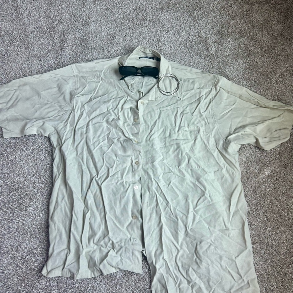oversized vintage button up